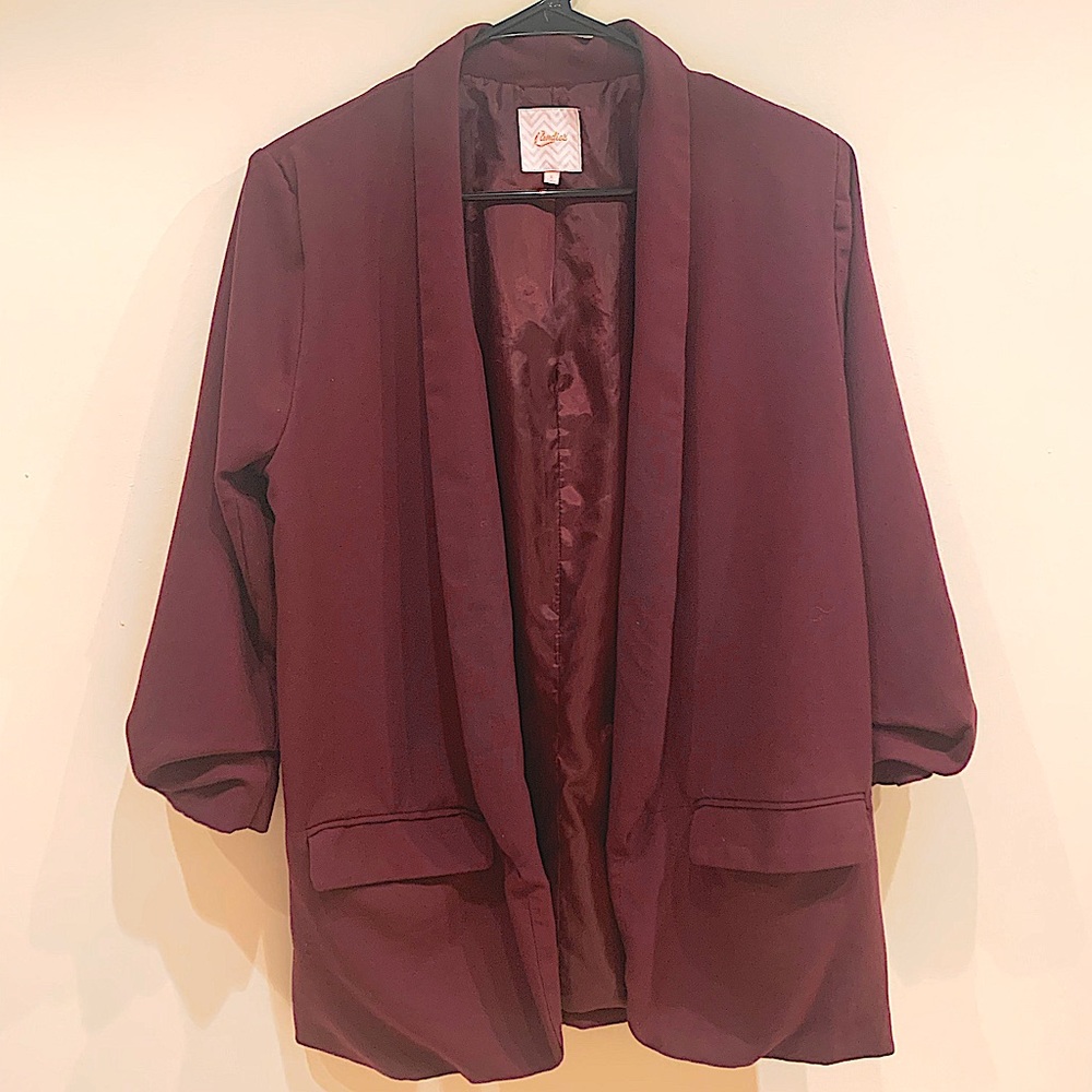 Over sized 3/4 sleeve blazer